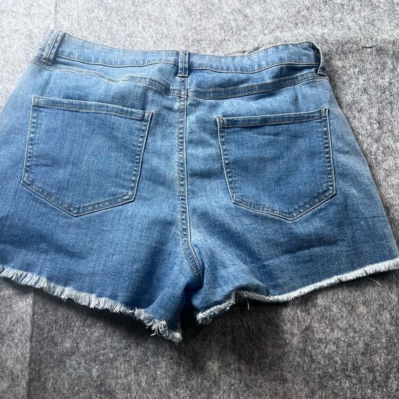 Rewash Women Shorts 11/30 Super High Rise Vintage Reunion Ripped Frayed #0271 - Picture 7 of 8